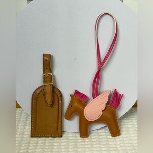 Bundle of Louis Vuitton Luggage Tag and Cute Pony Charm